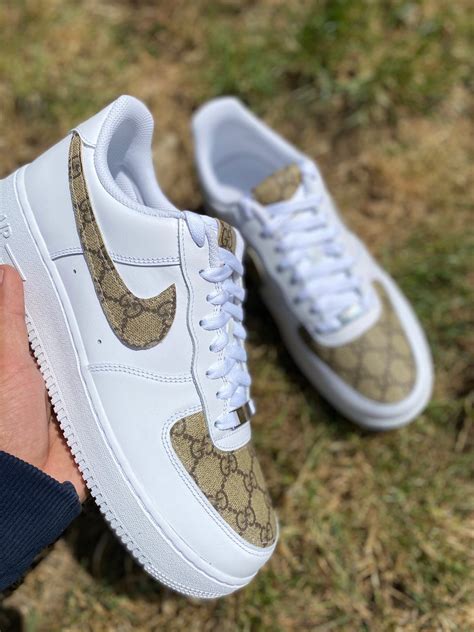 custom nike gucci shoes|tenis Nike air force Gucci.